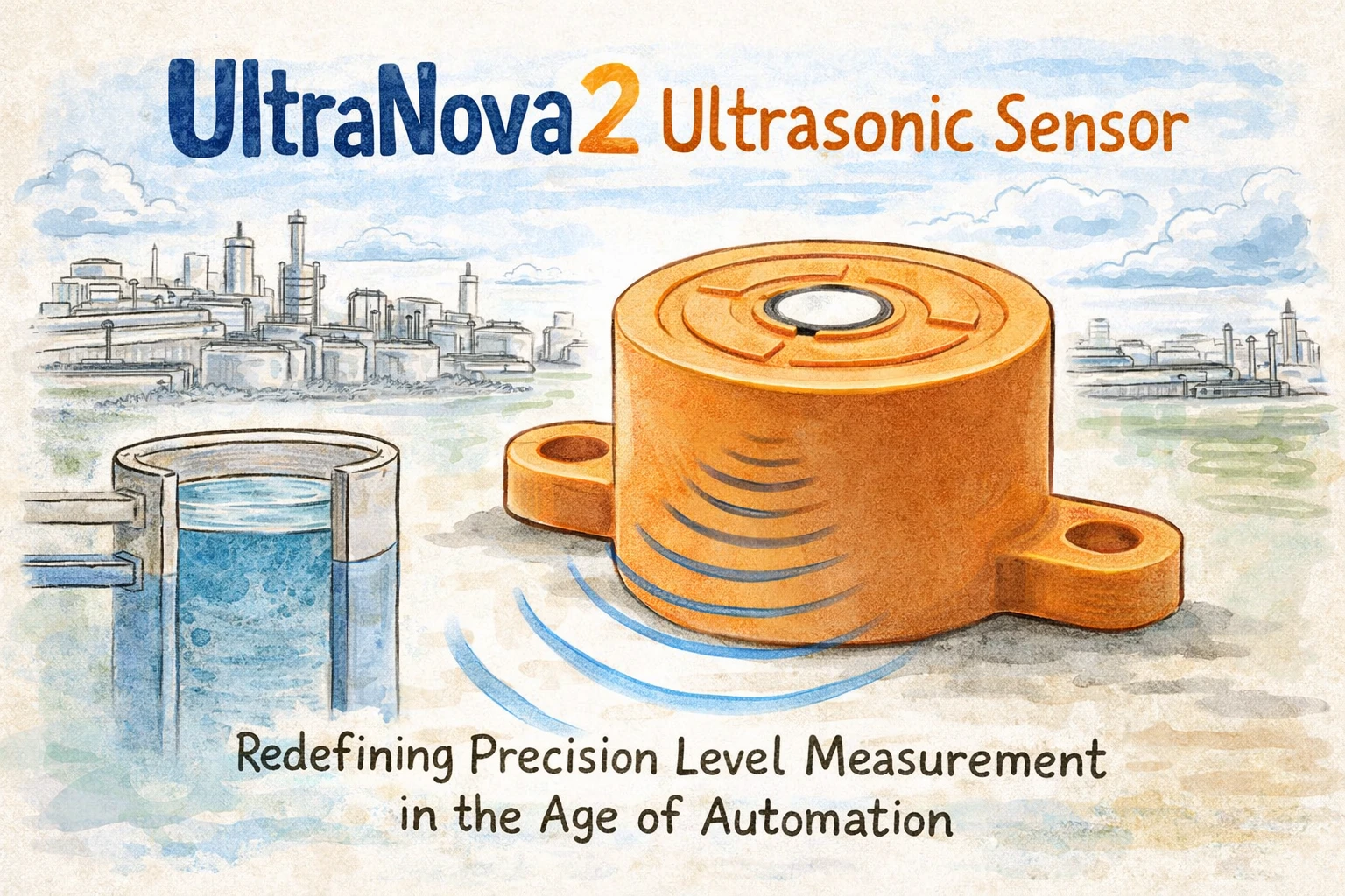 ウルトラノヴァ2超音波センサー - 過酷な産業環境における高精度レベル測定