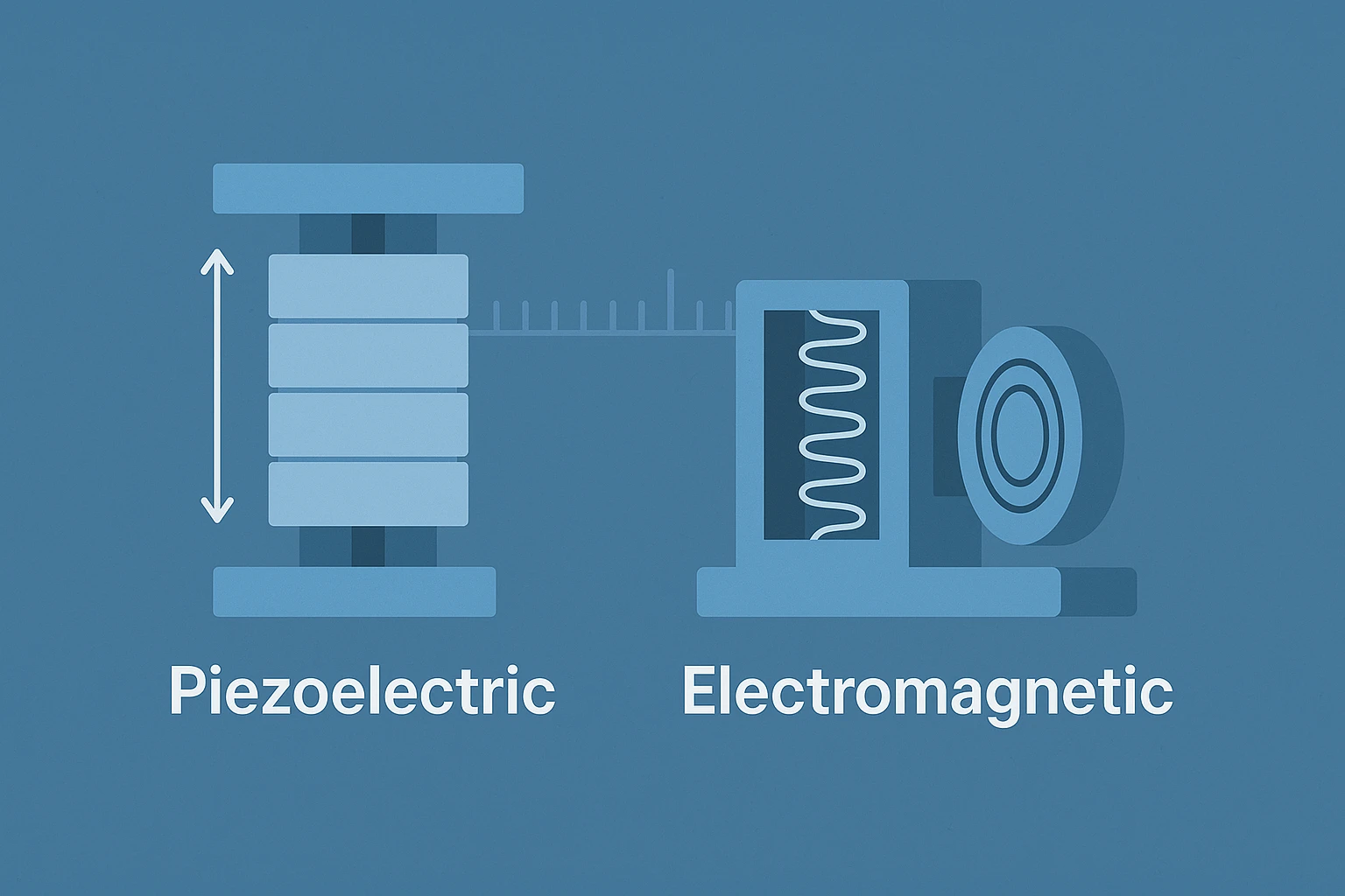 Illustration for 圧電アクチュエータ vs 電磁アクチュエータ:精密動作に最適なのはどっち?