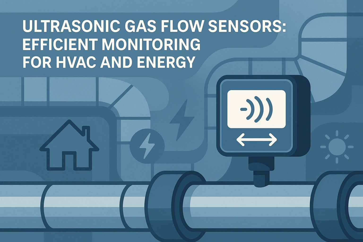 超音波ガス流量センサー - 効率的なガス測定のためのHVACおよびエネルギー監視ソリューション | Yujie Technology