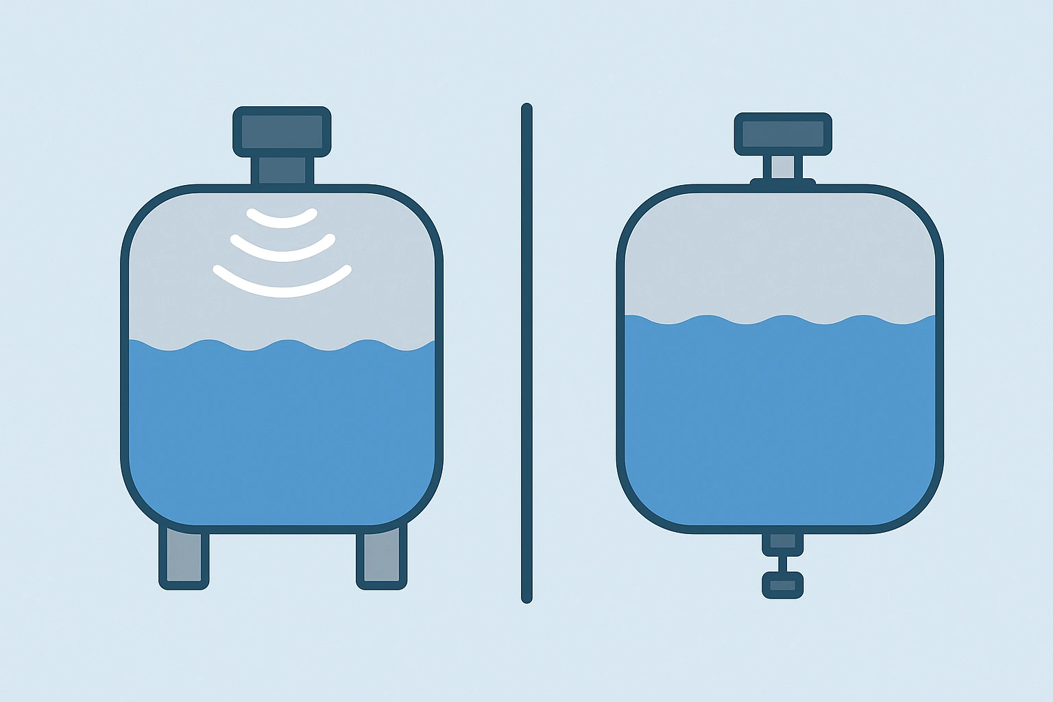 産業用タンク監視ソリューションのための超音波レベルセンサーと圧力レベルセンサーの比較 | Yujie Technology