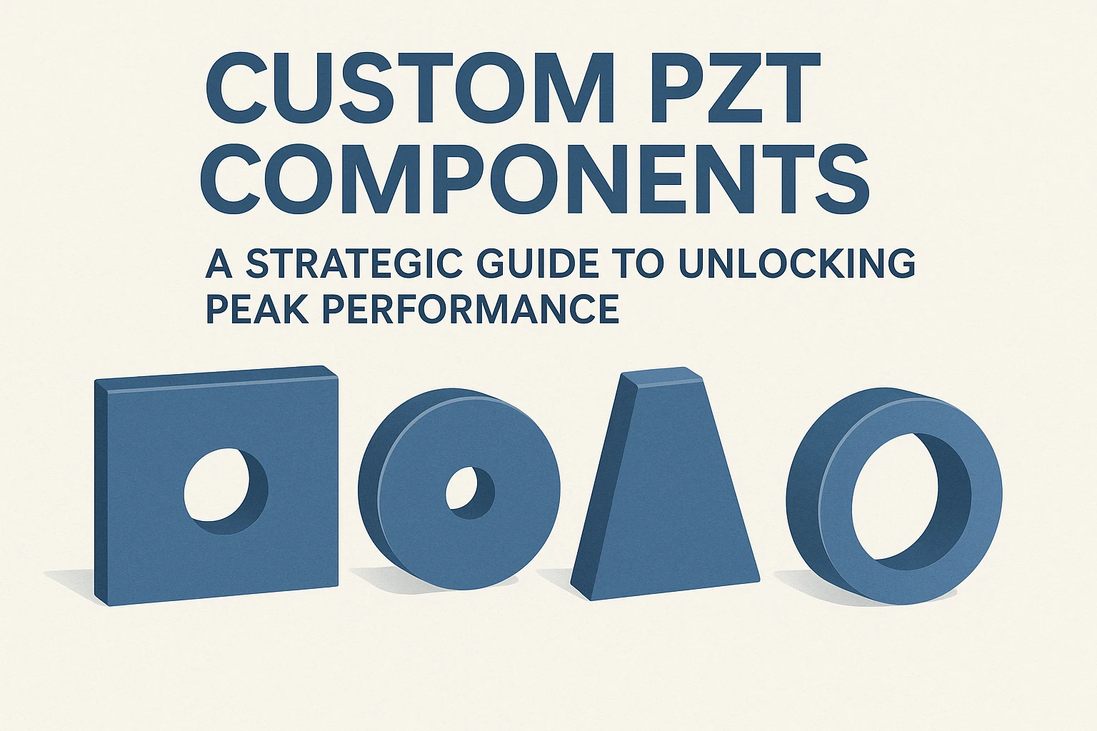 医療、航空宇宙、産業用精密用途向けのカスタムPZT圧電コンポーネント | Yujie Technology