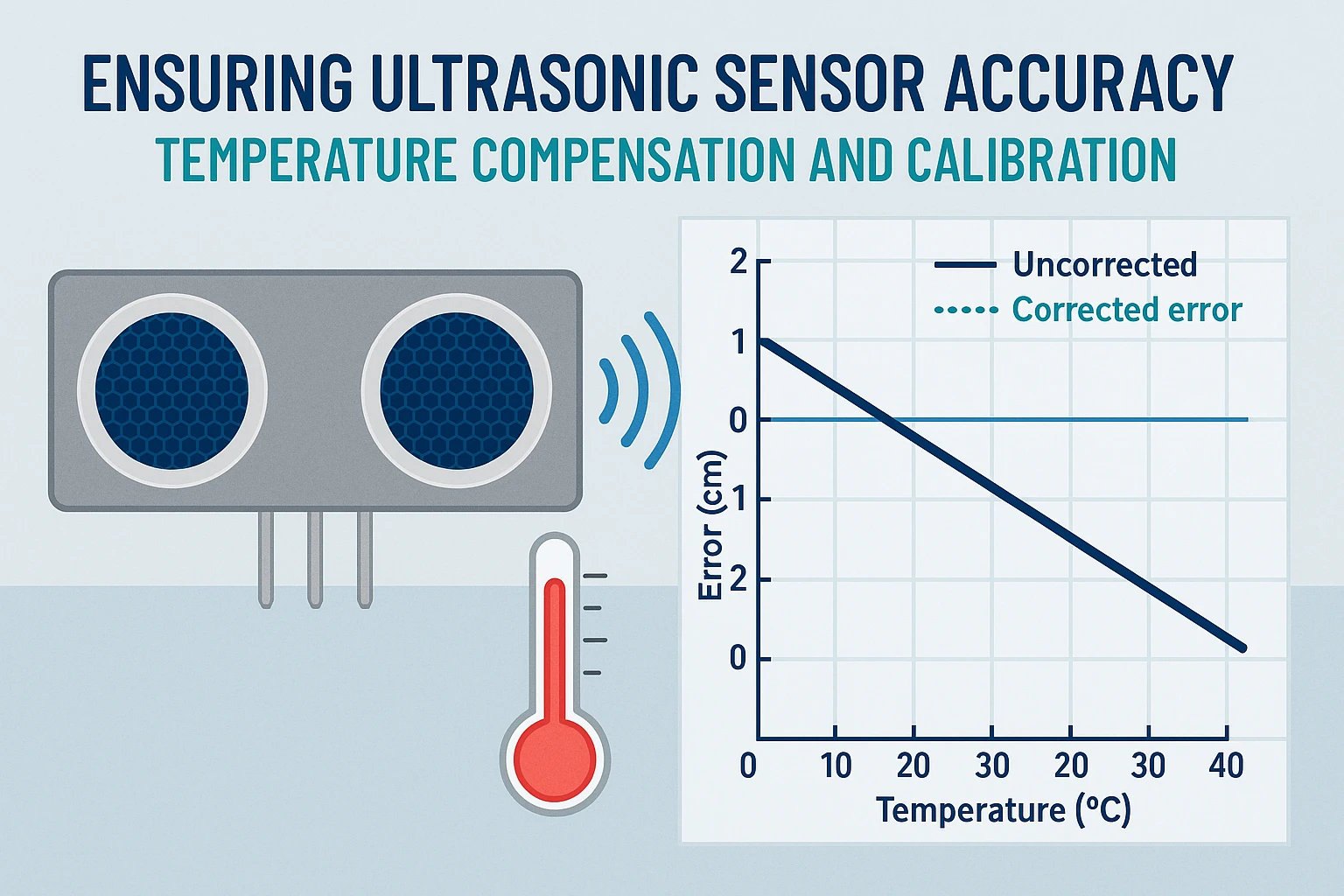 温度補償と校正技術による超音波センサーの精度 | Yujie Technology