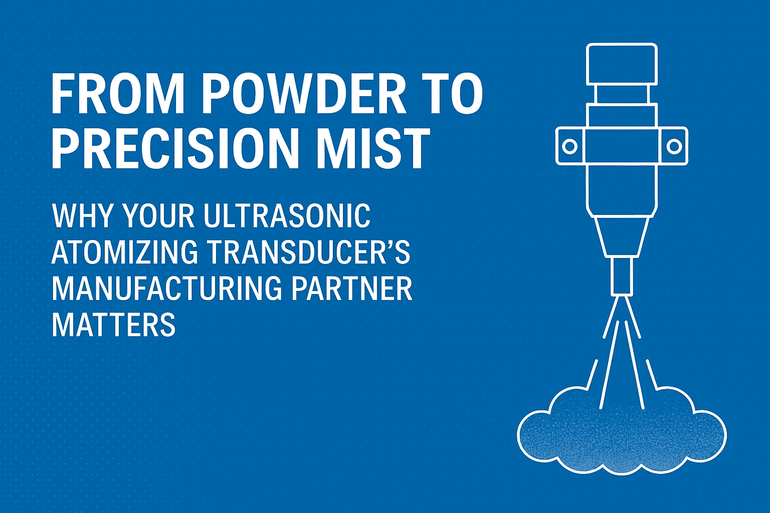 超音波霧化トランスデューサーの製造:粉末から精密な霧まで | Yujie Piezo Technology