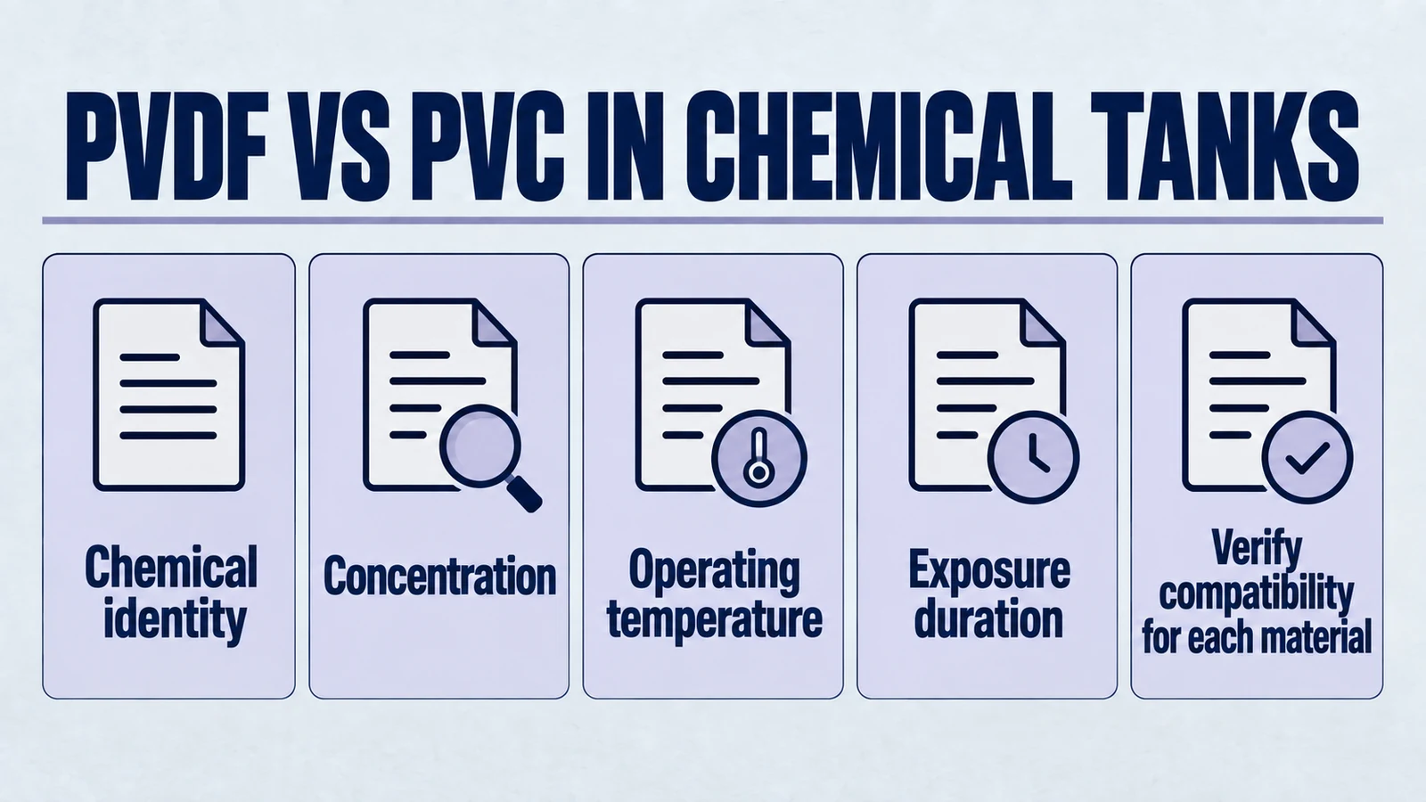 記事「腐食性化学物質タンクのモニタリングにおいて PVDF が PVC よりも優れている理由: 決定的な材料科学および音響工学分析」の専用インフォグラフィック